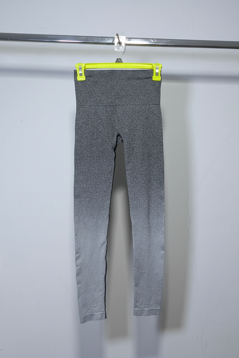 Premium Heathered Grey Slim-Fit Leggings