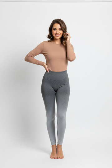 Premium Heathered Grey Slim-Fit Leggings
