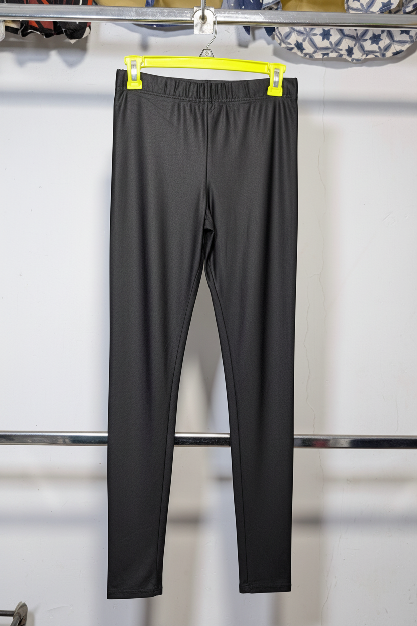 Premium Black Stretchable Slim-Fit Leggings