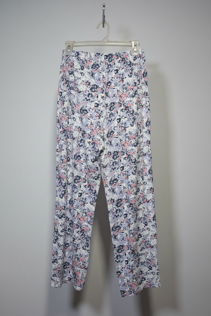 Floral Print Relaxed Fit Casual Trousers