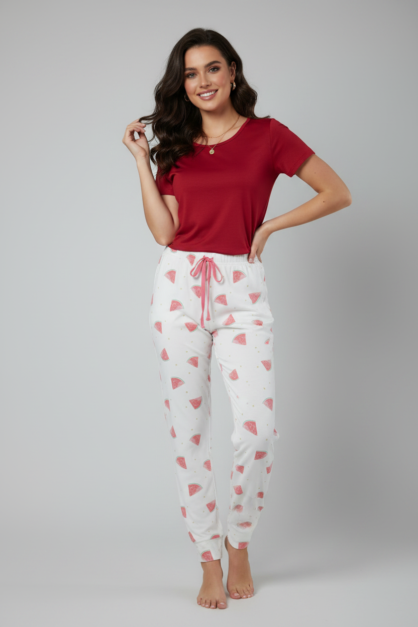 Watermelon Print Pajama Pants
