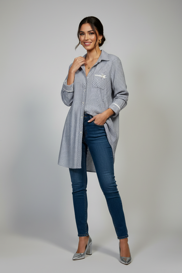 Blue Gingham Bow Sleepshirt